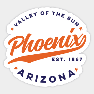 Vintage Phoenix Arizona Valley of the Sun Color City USA Sticker